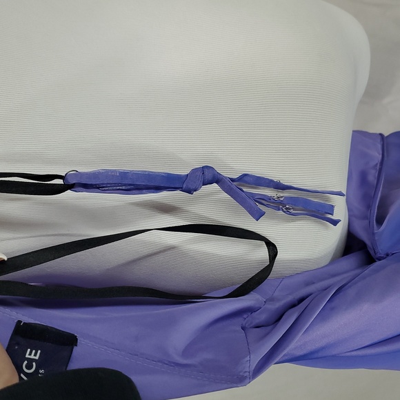 NWOT Alyce Paris Strapless Prom Dress Gown Iridescent Purple Size 2 Bridesmaid - Picture 9 of 10